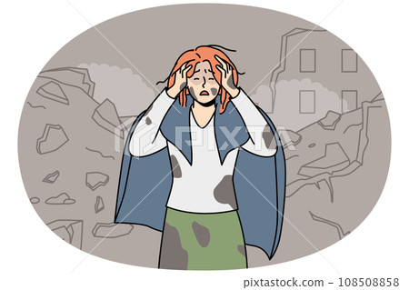 Unhappy woman save after house bombing 108508858