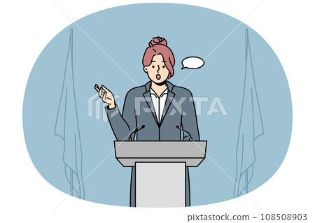 Businesswoman speak at conference Businesswoman speak at conference 108508903