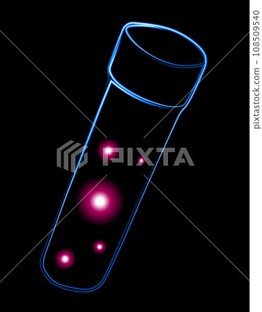 Vector isolated illustration of eggs in test tube with neon effect. Stem cells. Vector isolated illustration of eggs in test tube with neon effect. Stem cells. 108509540