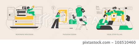Design services abstract concept vector illustrations. Design services abstract concept vector illustrations. 108510460