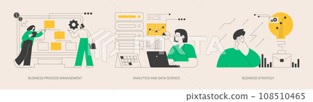 Company achievement abstract concept vector illustrations. 108510465