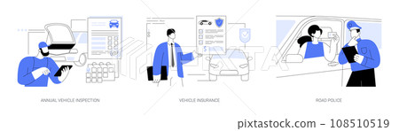 Personal transport maintenance abstract concept vector illustrations. Personal transport maintenance abstract concept vector illustrations. 108510519