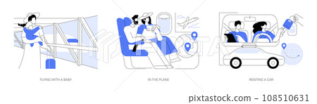 Going on holidays isolated cartoon vector illustrations se 108510631