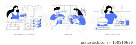 Healthy snack isolated cartoon vector illustrations se 108510659