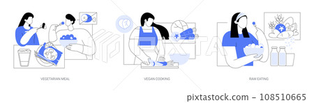 Nutrition plan isolated cartoon vector illustrations se Nutrition plan isolated cartoon vector illustrations se 108510665