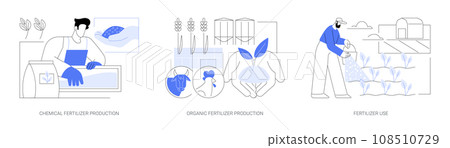 Use of fertilizers isolated cartoon vector illustrations se Use of fertilizers isolated cartoon vector illustrations se 108510729