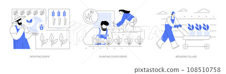 Sustainable agriculture practices isolated cartoon vector illustrations se Sustainable agriculture practices isolated cartoon vector illustrations se 108510758