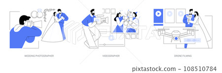 Freelance photographer isolated cartoon vector illustrations se 108510784