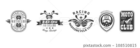 Racing Club and Motorcycle Ride Logo and Emblem Vector Set Racing Club and Motorcycle Ride Logo and Emblem Vector Set 108510815