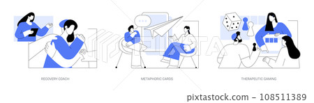 Mental health coach isolated cartoon vector illustrations se 108511389