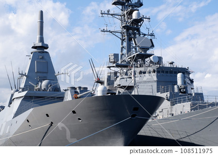 Destroyer Kuma no Toma Kinami unveiled at Yokosuka base 108511975