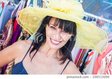 Freshly Picked Selection of Organic Sunflowers on Display at the Farmers Market 108513000