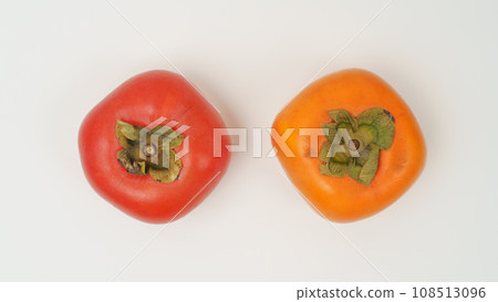 Comparison of ripe persimmons and regular persimmons 108513096