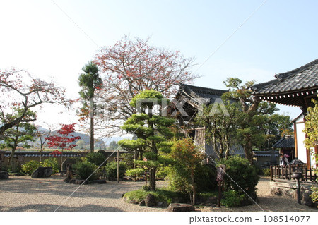 奈良飛鳥寺在陽光明媚的秋日 108514077