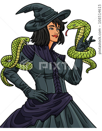 Halloween Snake Tamer Cartoon Colored Clipart Halloween Snake Tamer Cartoon Colored Clipart 108514615