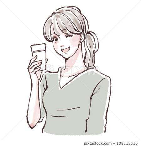 婦女和女孩插畫素材 婦女和女孩插畫素材 108515516