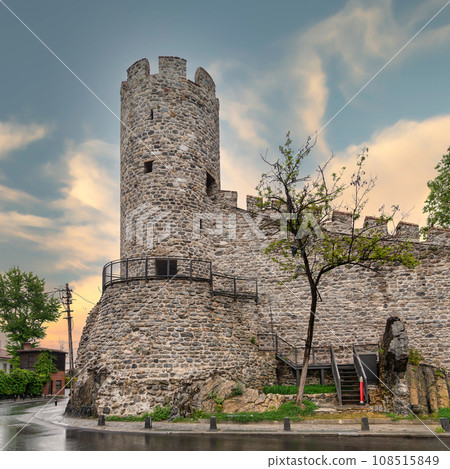 Anadolu Hisari, 13th century medieval Ottoman fortress by Anatolian side of Bosporus, Beykoz district, Istanbul, Turkey Anadolu Hisari, 13th century medieval Ottoman fortress by Anatolian side of Bosporus, Beykoz district, Istanbul, Turkey 108515849