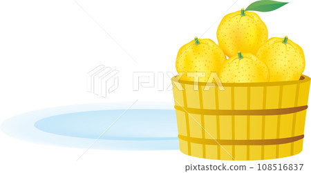 Simple illustration material of yuzu 108516837