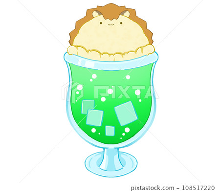 奶油蘇打水配刺蝟香草冰淇淋 108517220