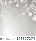 聖誕節背景素材/雪景廣場SNS使用 108517274