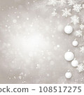 聖誕節背景素材/雪景廣場SNS使用 108517275