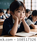 children taking lessons in the classroom 108517326