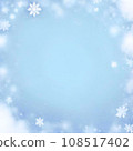 聖誕節背景素材/雪景廣場SNS使用 108517402