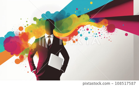 工作成功的抽象形象:成功經驗、升遷、績效改進 工作成功的抽象形象:成功經驗、升遷、績效改進 108517587