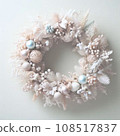Light colored wreath material square/for SNS 108517837
