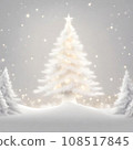 Christmas background material - white Christmas tree square for SNS 108517845