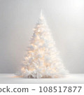 Christmas background material - white Christmas tree square for SNS 108517877