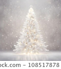 Christmas background material - white Christmas tree square for SNS 108517878