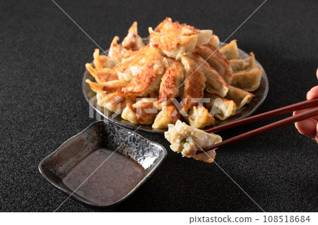 烤餃子、餃子、中餐、筷架 烤餃子、餃子、中餐、筷架 108518684