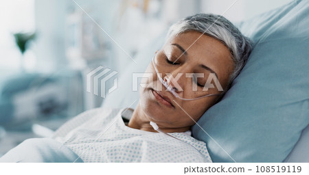 Medical, iv drip and senior woman in the hospital for consultation, surgery or treatment. Healthcare, recovery and elderly female patient resting in bed after operation or procedure in a clinic. Medical, iv drip and senior woman in the hospital for consultation, surgery or treatment. Healthcare, recovery and elderly female patient resting in bed after operation or procedure in a clinic. 108519119