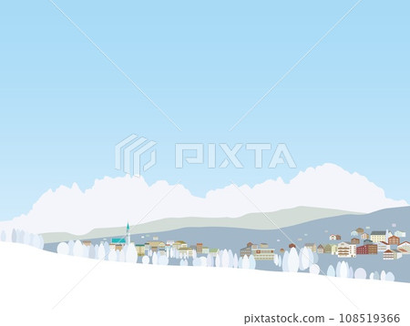 Cortina d'ampezzo dolomiti winter landscape 108519366