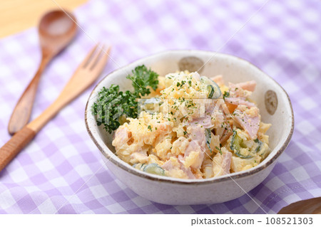 Potato salad, a standard potato dish Potato salad, a standard potato dish 108521303