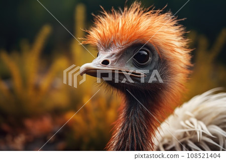 Large portrait of an ostrich Large portrait of an ostrich 108521404
