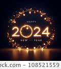 HAPPY NEW YEAR 2024 Image material 108521559