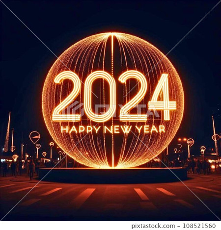 2024新年快樂圖片素材 108521560