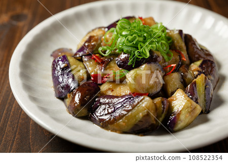Stir fry with eggplant 108522354