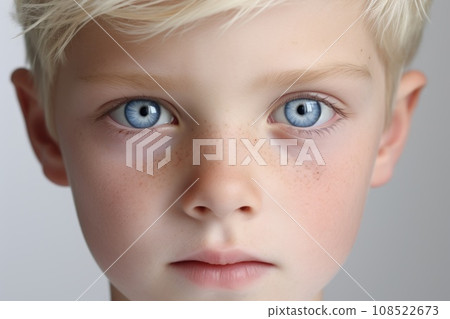 Portrait of a boy with blue eyes 108522673