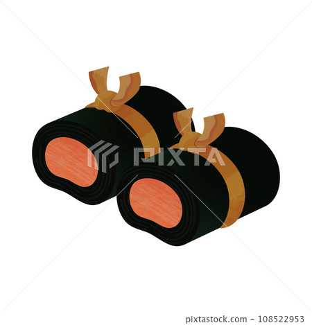 新年賀卡海帶捲日本料理 Osechi 插圖 108522953