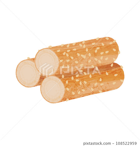 新年祝福烤牛蒡日本料理 Osechi 插圖 108522959