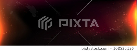 Overlay effect of exposed old photo with burn edge 108523156