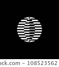 Abstract sphere logo design illustration vector template	 108523562