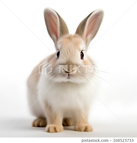 beige and white rabbit - Stock Illustration [108523733] - PIXTA