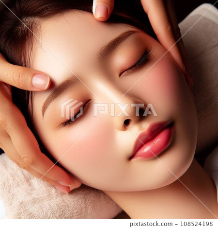 A woman receiving an esthetic treatment 108524198
