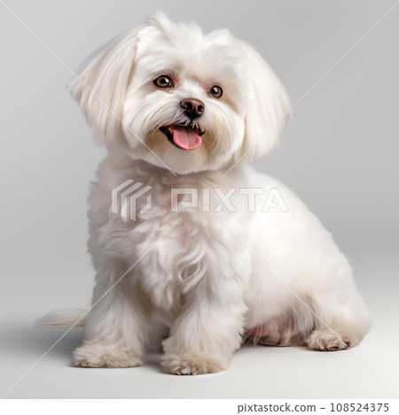 cute maltese dog 108524375
