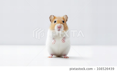 hamster on white background hamster on white background 108526439