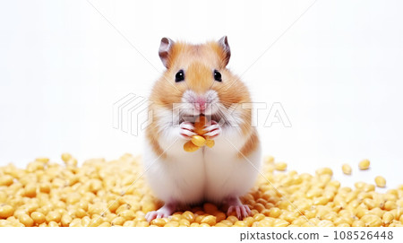hamster on white background hamster on white background 108526448